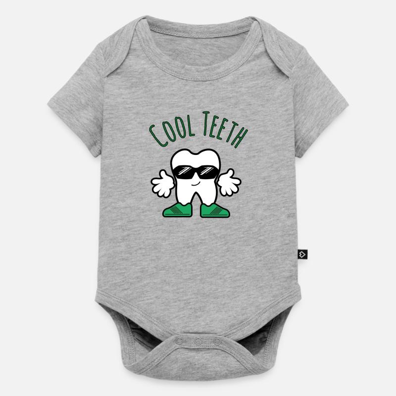 Cool Teeth - Cool Teeth - Baby Premium short-sleeve bodysuit - heather grey