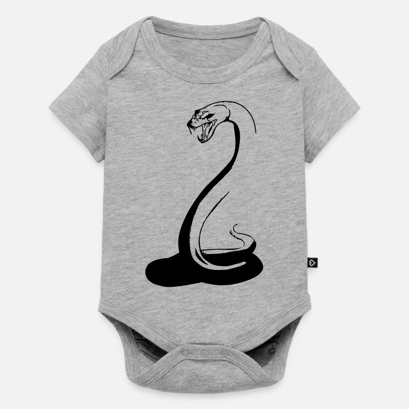 serpent - Body à manches courtes Premium Bébé - gris chiné