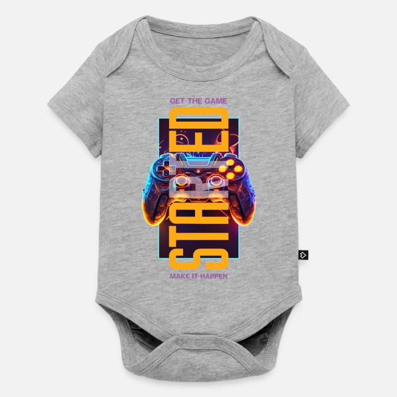 Get the game started - Body à manches courtes Premium Bébé - gris chiné