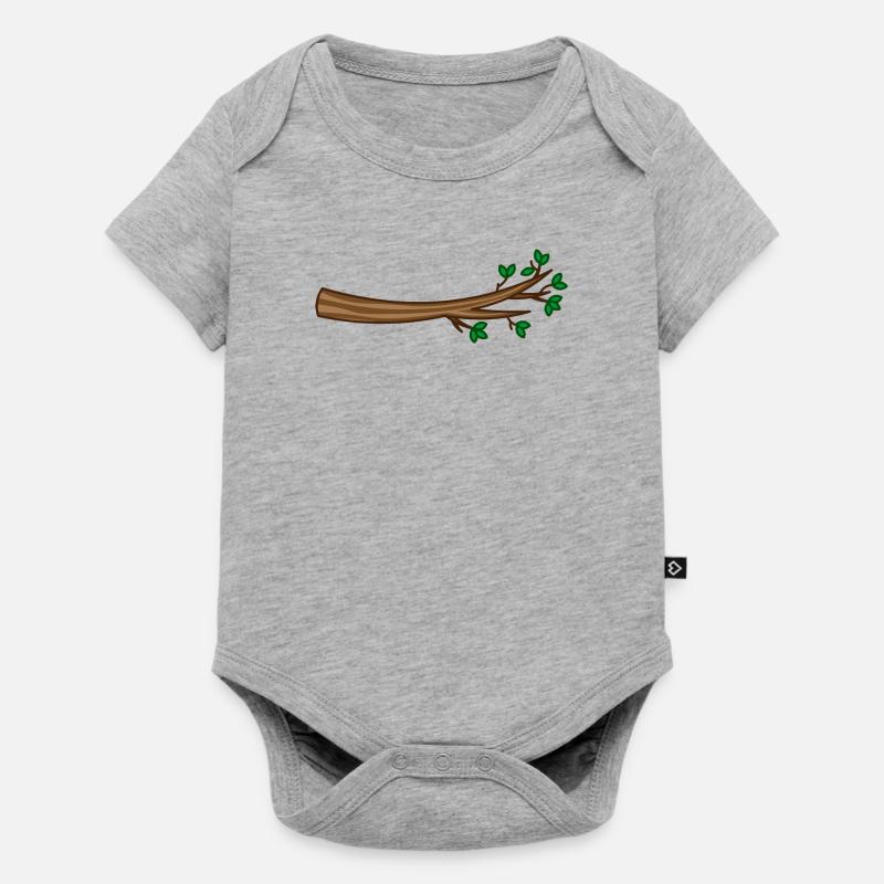Branch / branch / tree / tree / arbre - Baby Premium short-sleeve bodysuit - heather grey