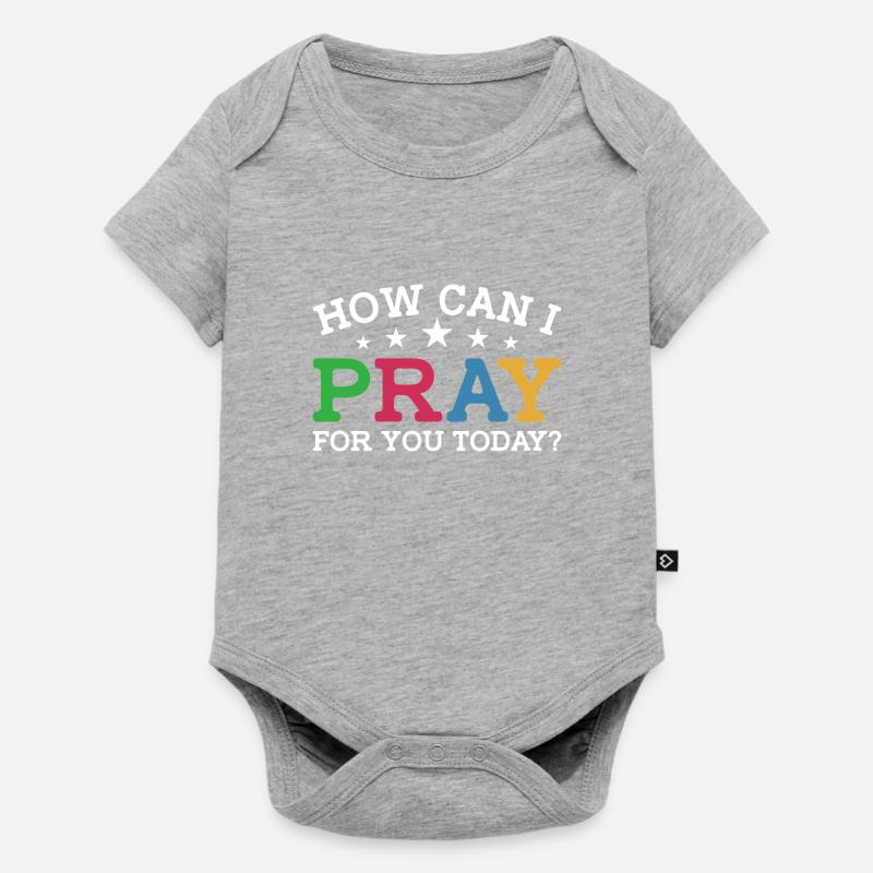 Dieu Jésus Pasteur Chrstian - Body à manches courtes Premium Bébé - gris chiné