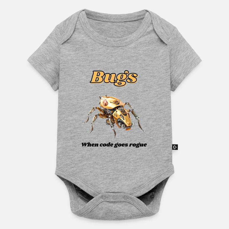 Insectes - Body à manches courtes Premium Bébé - gris chiné