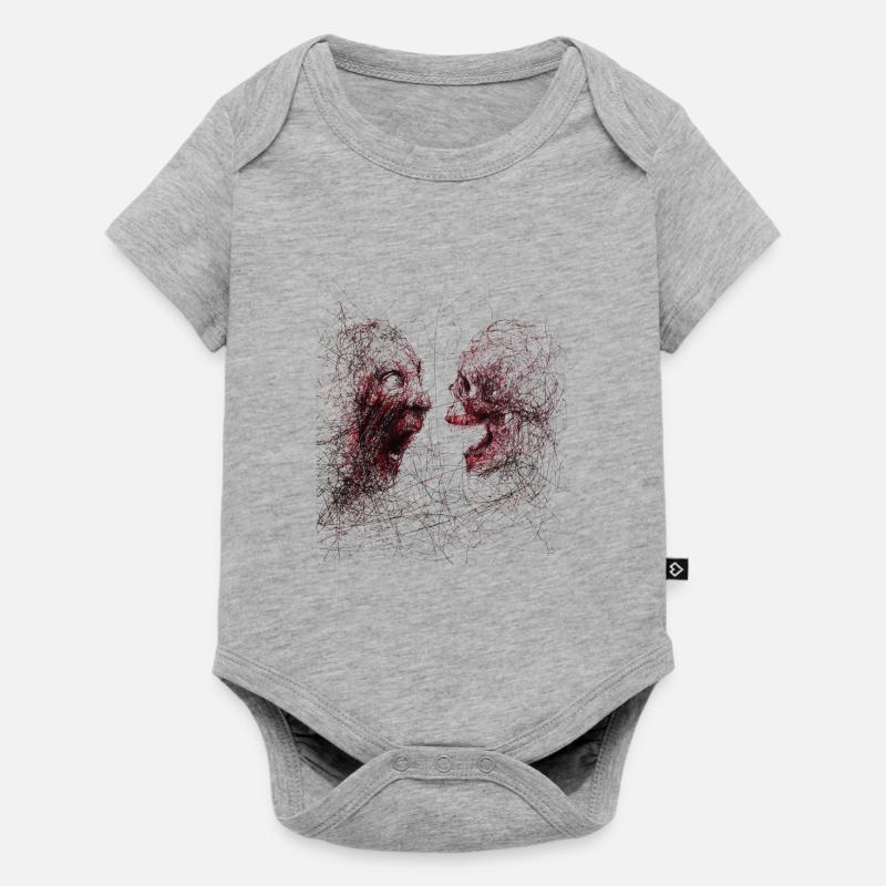 mort - Body à manches courtes Premium Bébé - gris chiné