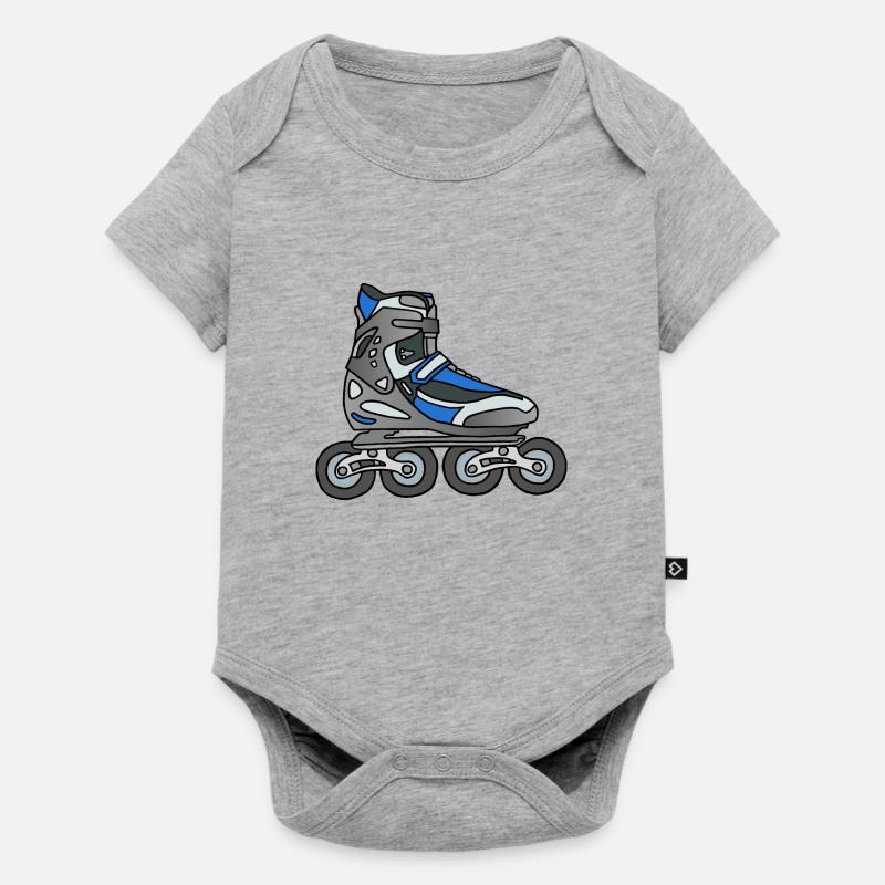 Roller en ligne - Body à manches courtes Premium Bébé - gris chiné