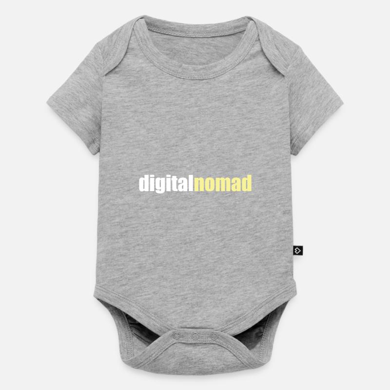 Digital - Body à manches courtes Premium Bébé - gris chiné