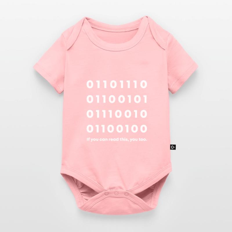 Nerd in binary code Baby Premium short-sleeve bodysuit