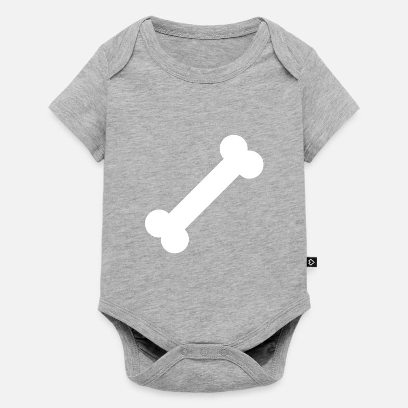 Dog Bones Bones - Baby Premium short-sleeve bodysuit - heather grey