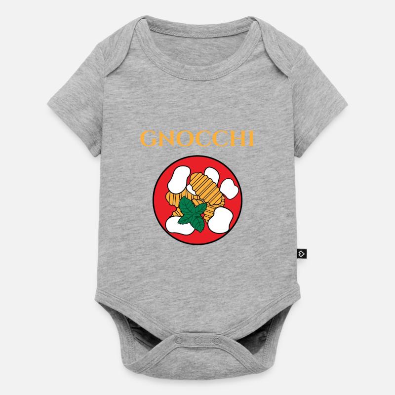 Bol de gnocchis - Body à manches courtes Premium Bébé - gris chiné