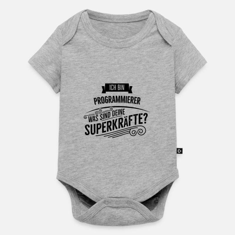 Programmierer - Baby Premium Kurzarmbody - Grau meliert