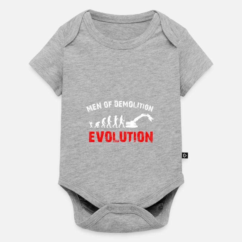 excavateurs évolution - Body à manches courtes Premium Bébé - gris chiné