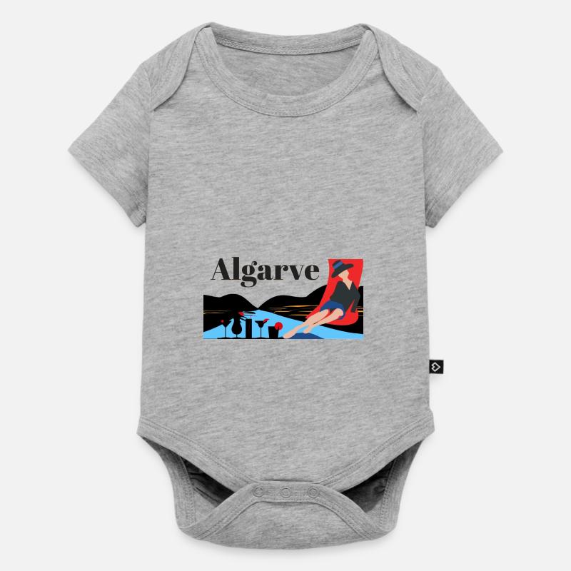 Alarve - Body à manches courtes Premium Bébé - gris chiné