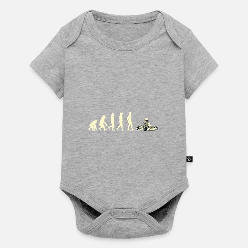 Cadeau évolution du kart shirt - Body à manches courtes Premium Bébé - gris chiné