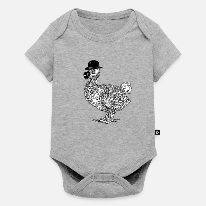 Dodo avec chapeau - Body à manches courtes Premium Bébé - gris chiné