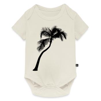 Palme - Baby Premium Kurzarmbody - Naturweiß - Vorne
