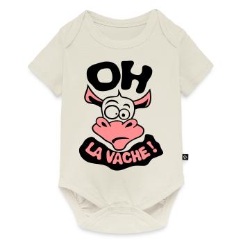 oh Kuh Begriff Zitat exclamat - Baby Premium Kurzarmbody - Naturweiß - Vorne
