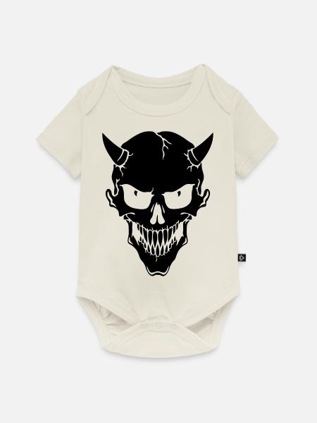 Devil - Baby Premium Kurzarmbody - Naturweiß