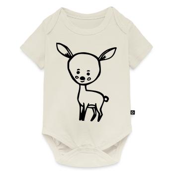 deer - Baby Premium short-sleeve bodysuit - off white - Front