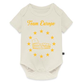 Équipe d’Europe - Body à manches courtes Premium Bébé - blanc cassé - Devant