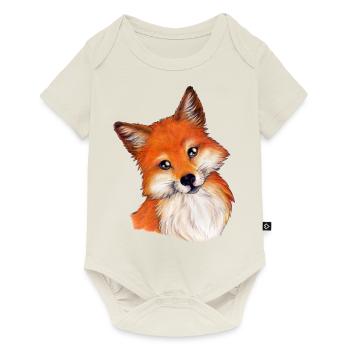 Niedlicher Fuchs für Fuchsliebhaber Geburtstag - Baby Premium Kurzarmbody - Naturweiß - Vorne