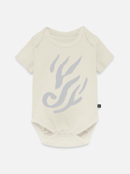 Flamme Ornament - Baby Premium Kurzarmbody - Naturweiß