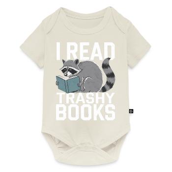 I Read Trashy Books 10 - Baby Premium Kurzarmbody - Naturweiß - Vorne