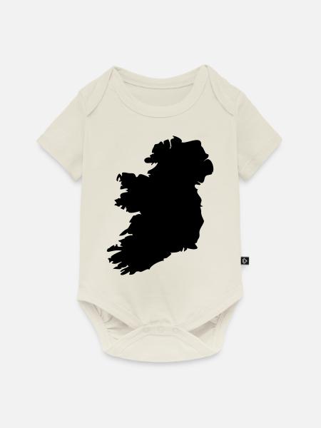 Irland - Baby Premium Kurzarmbody - Naturweiß