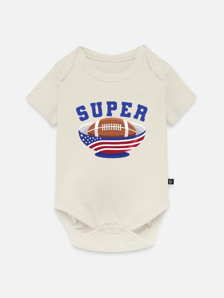 American Football Finale Champion Gewinner Team - Baby Premium Kurzarmbody - Naturweiß