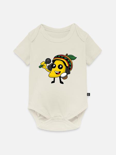 Jamaikanische Karaoke - Baby Premium Kurzarmbody - Naturweiß