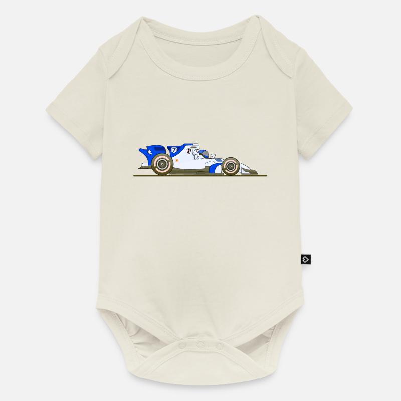Voiture, course, voitures de course, Racing - Body à manches courtes Premium Bébé - blanc cassé