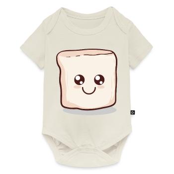 Kawaii Marshmallow | S'more | Camping - Baby Premium short-sleeve bodysuit - off white - Front