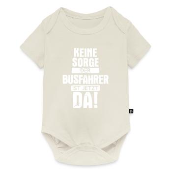 Busfahrer Busfahrerin Bus Reisebus Beruf Spruch - Baby Premium Kurzarmbody - Naturweiß - Vorne