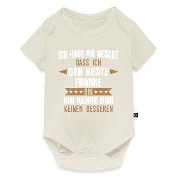 Franken Franke Fränkin Fränkisch Heimat Spruch - Baby Premium Kurzarmbody - Naturweiß - Vorne