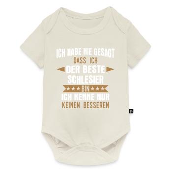 Schlesien Schlesier Deutschland Polen Spruch - Baby Premium Kurzarmbody - Naturweiß - Vorne