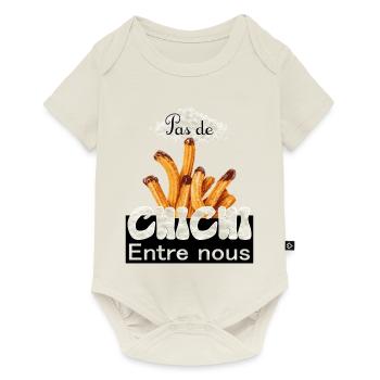 Pas de chichi entre nous - Body à manches courtes Premium Bébé - blanc cassé - Devant
