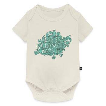 Spiritual Symbol - The Way Of Life Labyrinth 2 - Baby Premium short-sleeve bodysuit - off white - Front