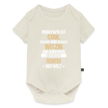 Fechten Fechter Schwertkampf Fechtsport Spruch - Baby Premium Kurzarmbody - Naturweiß - Vorne