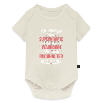 Buchhalter Buchhaltung Finanzbuchhaltung Spruch - Baby Premium Kurzarmbody - Naturweiß - Vorne