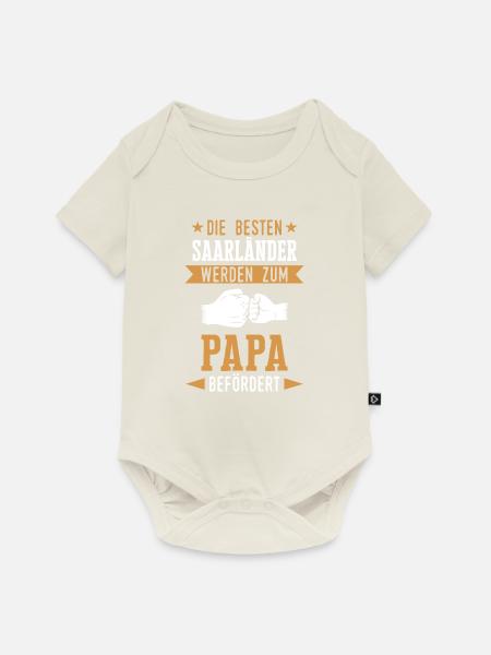 Saarland Saarländerin Saarländer Spruch - Baby Premium Kurzarmbody - Naturweiß