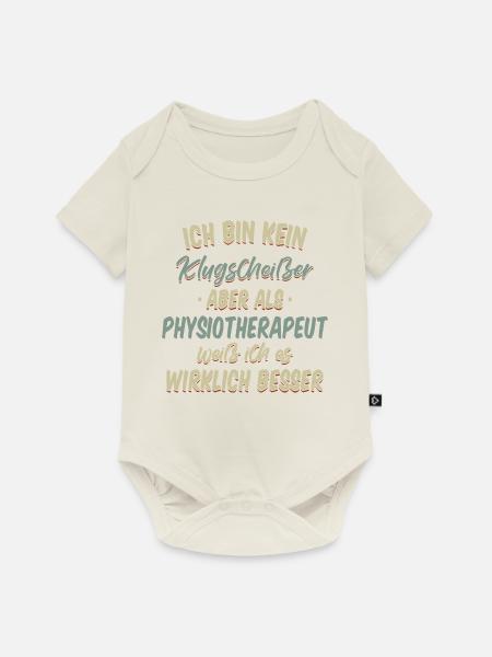 Physiotherapeut Physio Praxis Physiotherapie - Baby Premium Kurzarmbody - Naturweiß