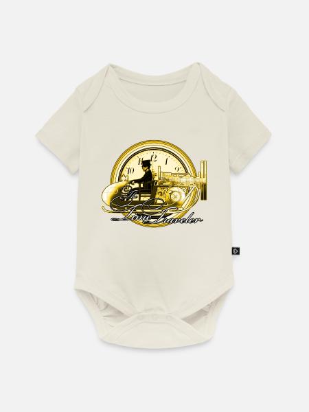 Der Zeitreisende - Baby Premium Kurzarmbody - Naturweiß