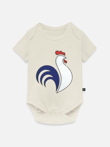 Sport - Baby Premium Kurzarmbody - Naturweiß