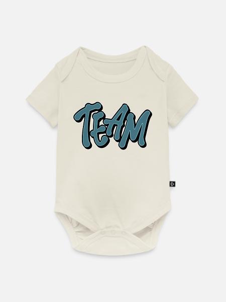 Team - Baby Premium Kurzarmbody - Naturweiß