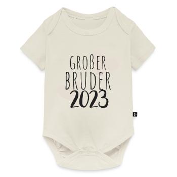 großer Bruder 2023 - Baby Premium Kurzarmbody - Naturweiß - Vorne