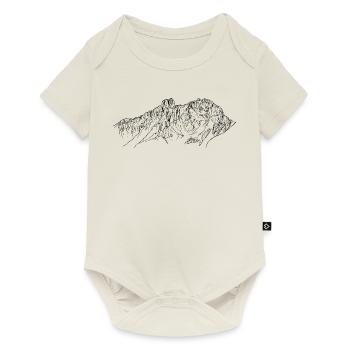 Bischofsmütze, Gosaukamm Salzkammergut Berge Alpen - Baby Premium Kurzarmbody - Naturweiß - Vorne