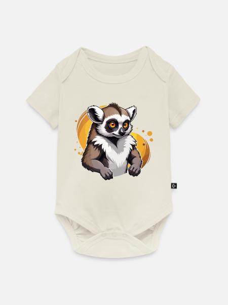Starker Lemur - Baby Premium Kurzarmbody - Naturweiß