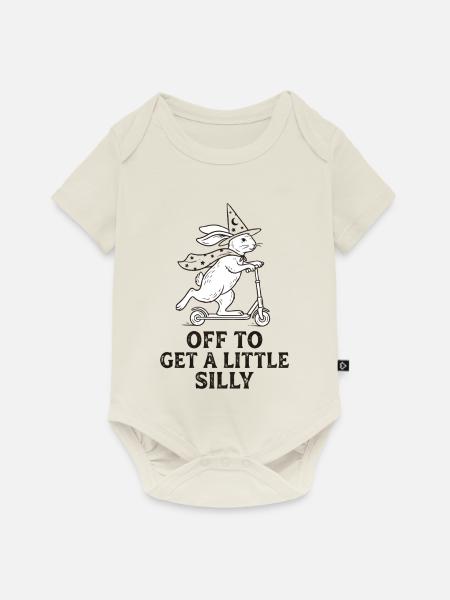 Off To Get A Little Silly - Baby Premium Kurzarmbody - Naturweiß
