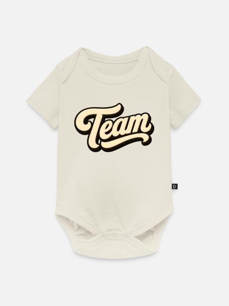 Team - Baby Premium Kurzarmbody - Naturweiß