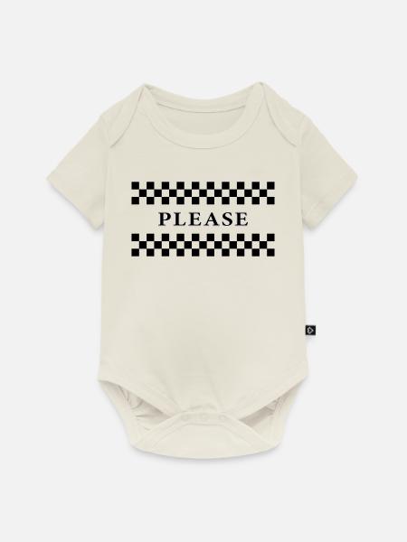 Karos Please - Baby Premium Kurzarmbody - Naturweiß