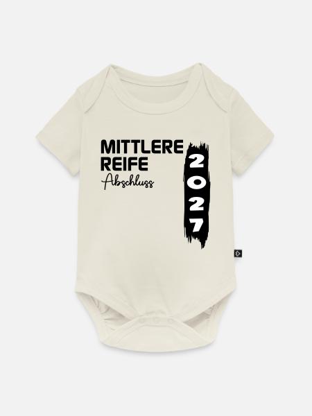 Mittlere Reife 2027, Abschluss - Baby Premium Kurzarmbody - Naturweiß