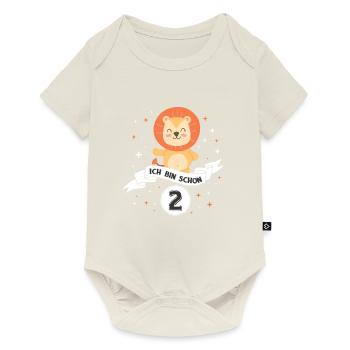 2 GEBURTSTAG KLEINKIND BABY BRUDER SCHWESTER TANTE - Baby Premium Kurzarmbody - Naturweiß - Vorne